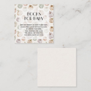 Carte D'accompagnement Demande de Baby shower Citrouille chic
