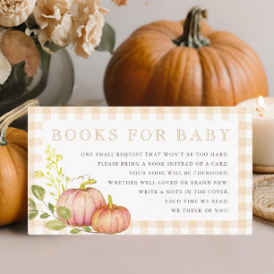 Carte D'accompagnement Demande de Baby shower d'automne Little Citrouille
