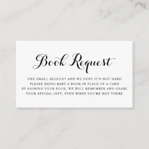 Carte D'accompagnement Demande de Baby shower de calligraphie moderne noi