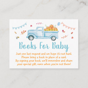 Carte D'accompagnement Demande de Baby shower de camion petit Citrouille