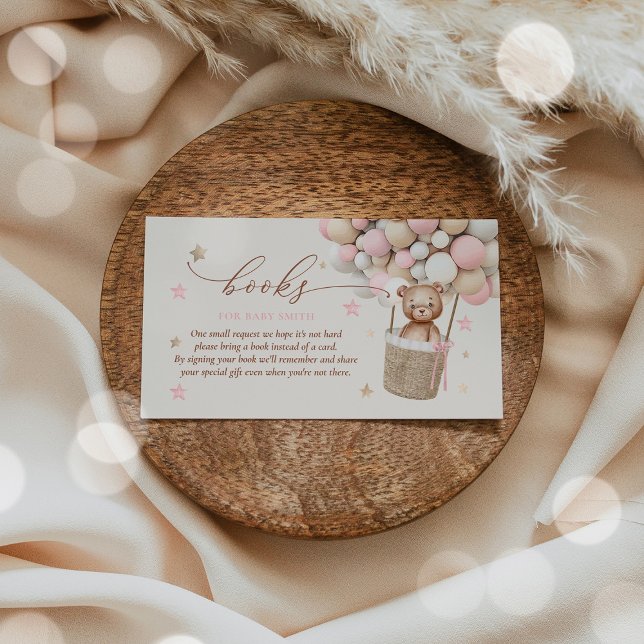 Carte D'accompagnement Demande de Baby shower de carnet de  de l'ours en  (Créateur téléchargé)