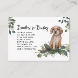 Carte D'accompagnement Demande de Baby shower de chien mignon