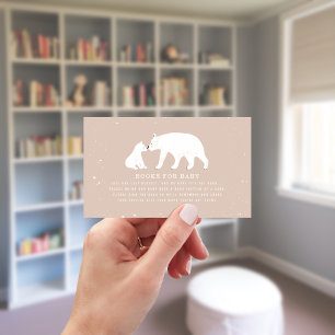 Carte D'accompagnement Demande de Baby shower de  d'ours Polaire pour mam