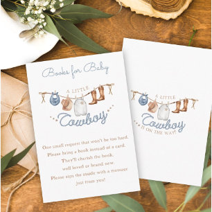 Carte D'accompagnement Demande de Baby shower de Little Cowboy Canyon