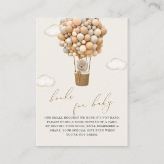 Carte D'accompagnement Demande de Baby shower de l'ours en peluche