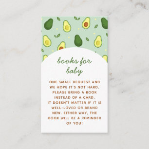Carte D'accompagnement Demande de Baby shower de Saint-Guacamole Avocado