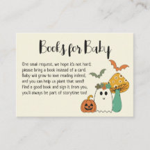 Demande de Baby shower d'Halloween Retro