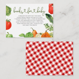 Carte D'accompagnement Demande de Baby shower du marché agricole