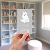 Demande de Baby shower gris hiver Fox Arctique