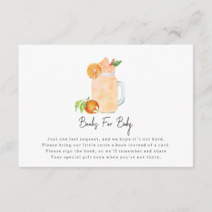 Carte D'accompagnement Demande de Baby shower Little Cutie Smoothie