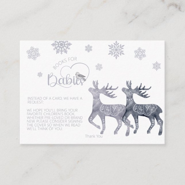 Carte D'accompagnement Demande de Baby shower pour les jumeaux Cold Outsi (Devant)