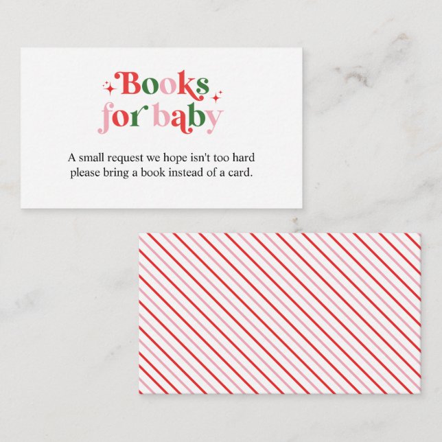 Carte D'accompagnement Demande de Baby shower Retro Pink Père Noël (Devant / Derrière)