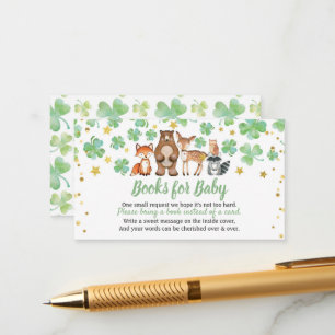 Carte D'accompagnement Demande de Baby shower Shamrock de la Saint-Patric