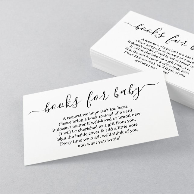 Carte D'accompagnement Demande de Baby shower - Simple (Créateur téléchargé)