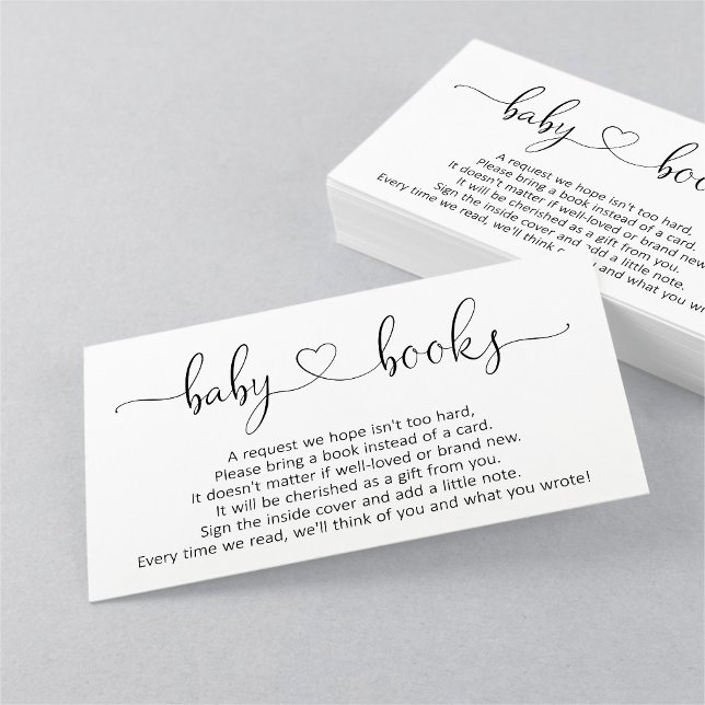 Carte D'accompagnement Demande de Baby shower - Simple (Créateur téléchargé)