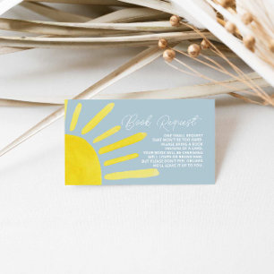 Carte D'accompagnement Demande de Baby shower Sun Sun