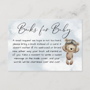 Carte D'accompagnement Demande de carnet de baby showers de l'avion vinta
