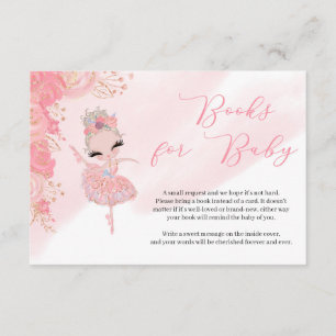 Carte D'accompagnement Demande de carnet de Baby showers d'or pour le tut