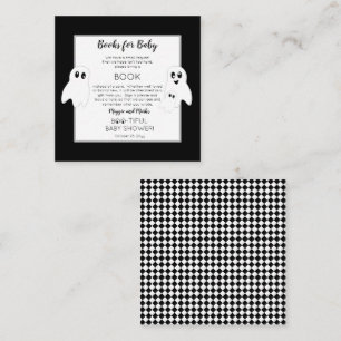 Carte D'accompagnement Demande de carnet de Baby showers Ghosts