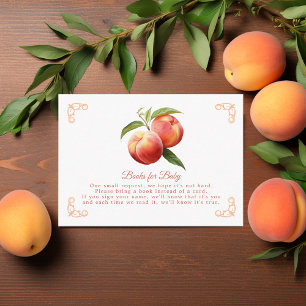 Carte D'accompagnement Demande de carnet de Baby showers Peach Fuzz