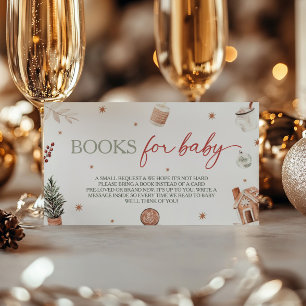 Carte D'accompagnement Demande de carnet de Baby showers père Noël