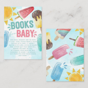 Carte D'accompagnement Demande de carnet de Baby showers Popsicle