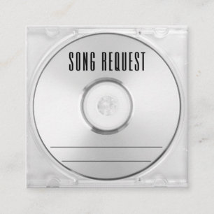 Carte D'accompagnement Demande de Coque de musique CD