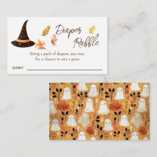 Carte D'accompagnement Demande de couche de Baby shower Halloween