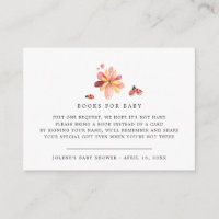 Demande de livre | Baby Shower Floral Ladybug