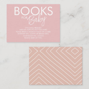 Carte D'accompagnement Demande de livre Boho Pink and Blush