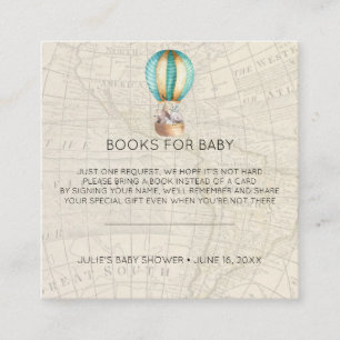 Carte D'accompagnement Demande de livre   Carton d'invitation pour Baby S