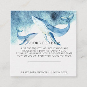 Carte D'accompagnement Demande de livre   Carton d'invitation pour Baby S
