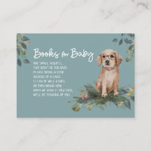Carte D'accompagnement Demande de livre de Chien Baby shower Chien