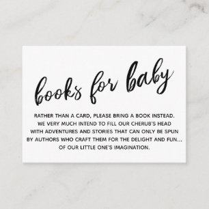 Carte D'accompagnement Demande de livre d'écriture simple et moderne