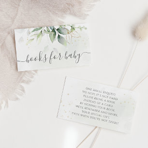 Carte D'accompagnement Demande de livre d'or Eucalyptus Botanical