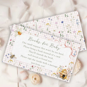 Carte D'accompagnement Demande de livre pour Baby Shower de Maman futur A