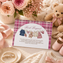 Demande de livre pour Baby Shower Ourson Rose Éten