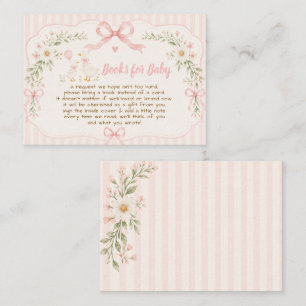 Carte D'accompagnement Demande de livre pour baby shower Silly Goose à fl
