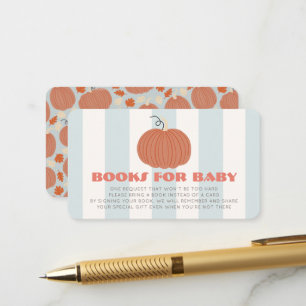 Carte D'accompagnement Demande de livre pour Baby Shower sur le thème de