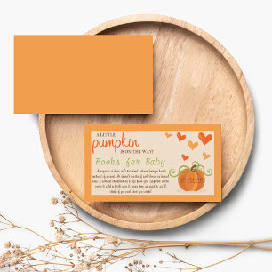 Carte D'accompagnement Demande de livre pour Baby Shower sur le thème de