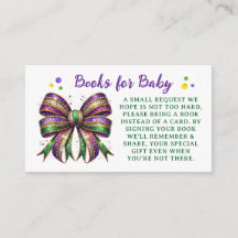 Demande de livres de Mardi Gras pour bébé