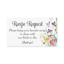 Demande de recette de douche de mariage floral de