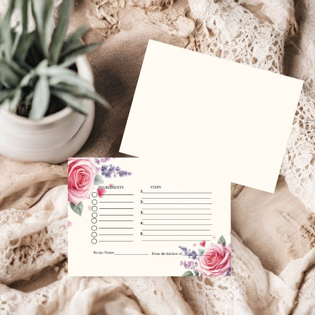 Carte D'accompagnement Demande de recette de douche nuptiale crème glacée (Créateur téléchargé)