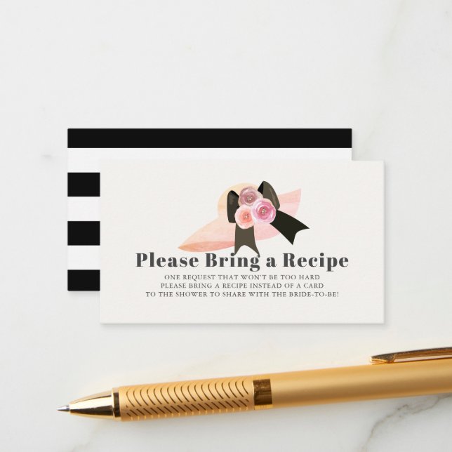 Carte D'accompagnement Demande de recette de Fête des mariées Casquette r (Devant/Arrière en situation)