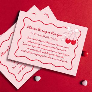 Carte D'accompagnement Demande de recette de Fête des mariées de cerise r