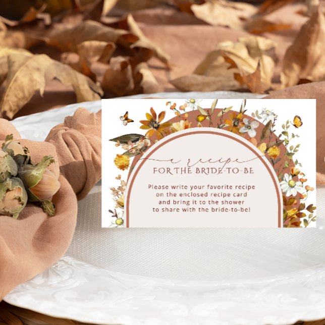 Carte D'accompagnement Demande de recette de Fête des mariées Fleur sauva (Créateur téléchargé)