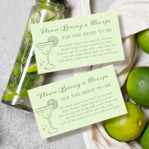 Carte D'accompagnement Demande de recette de Fête des mariées Margarita