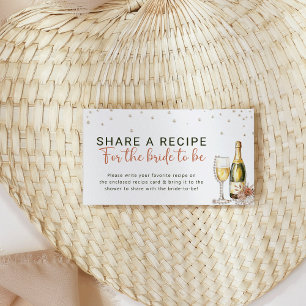 Carte D'accompagnement Demande de recette de Fête des mariées Pearls and