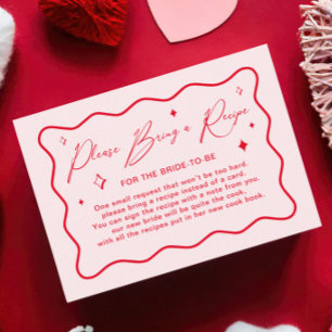 Carte D'accompagnement Demande de recette de Fête des mariées Valentines