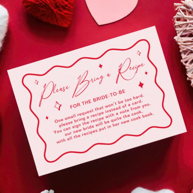 Carte D'accompagnement Demande de recette de Fête des mariées Valentines (Créateur téléchargé)